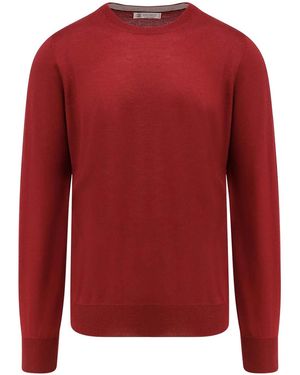 Brunello Cucinelli U-Boot-Pullover - Rot