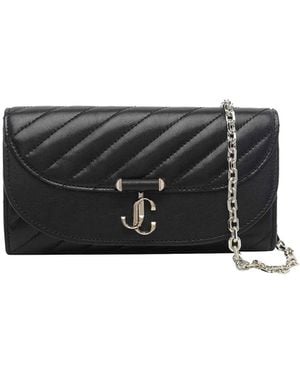 Jimmy Choo Curve Chain Wallet - Black