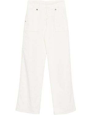 Ermanno Scervino Jeans With Eyelet Decoration - White