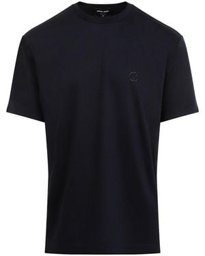 Giorgio Armani Cotton T-Shirt - Black