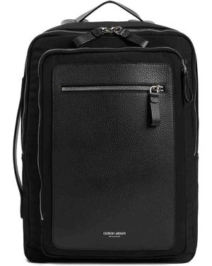 Giorgio Armani Polyester Backpack - Black