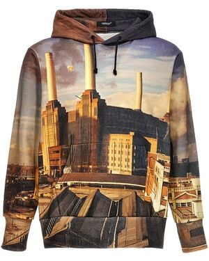 Undercover All-Over Print Hoodie With Embroidered Logo - Gray