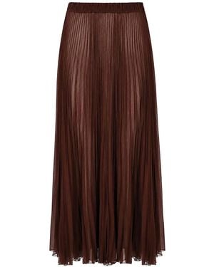 Patrizia Pepe Midi Skirt - Brown