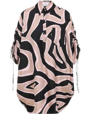 PUCCI Silk Mini Dress - Grey