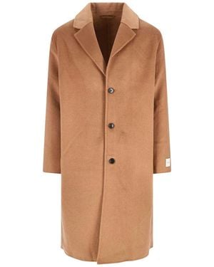 Calvin Klein Single-Breasted Coat - Brown