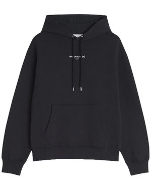 Maison Kitsuné Logo Cotton Hoodie - Black