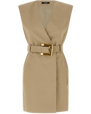 Balmain Anthem Dress - Natural