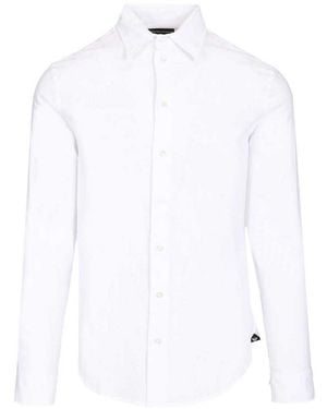 Emporio Armani Linen And Cotton Shirt - White