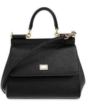 Dolce & Gabbana Calfskin Cross Body Bag - Black