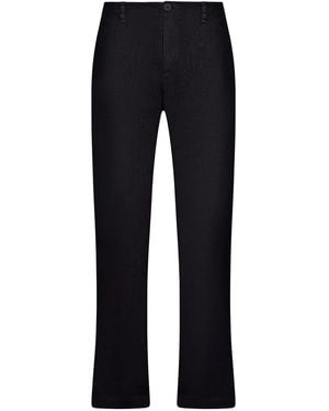 Transit Regular-Fit Linen Pants - Black