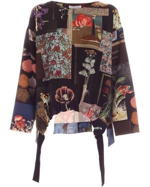 Vivetta Printed Blouse - Black