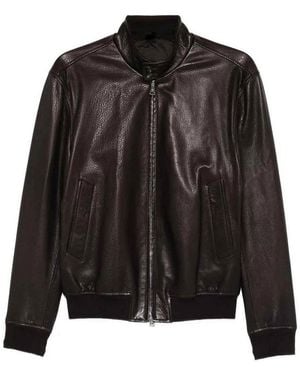 Tagliatore Leather Jacket - Black