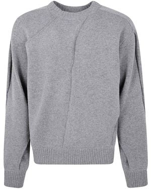 Axel Arigato Stitch Panelled Jumper - Grey