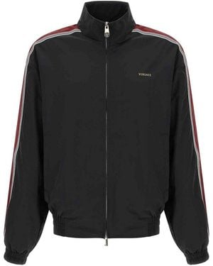 Versace Craquel-Effect Blouson - Black