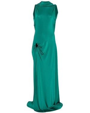 Raquel Diniz Sleeveless Floor-Length Dress - Green