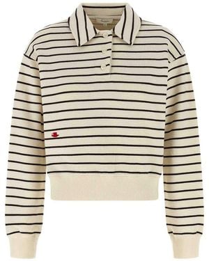 JW Anderson Striped Cotton Polo Sweatshirt - Multicolor