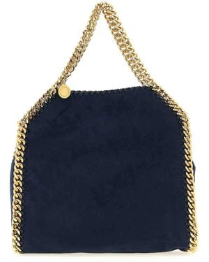 Stella McCartney Falabella Mini' Suede Shoulder Bag - Blue