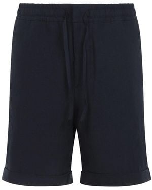 Canali Linen Bermuda - Blue