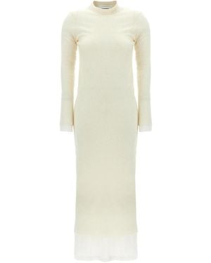 Jil Sander Dress With Petticoat - White