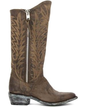 Mexicana Razz Chocolate Texan Boot - Brown