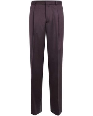 Lardini Regular Fit Knit Pants - Purple