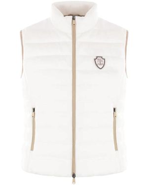 Brunello Cucinelli Sleeveless Puffcoat - White