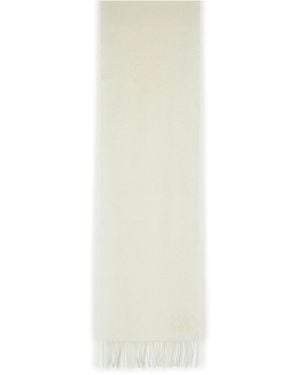 Max Mara Wsdalia Optical Cashmere Scarf - White