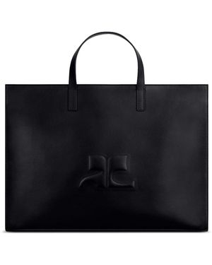 Courreges Shopping Bag - Black
