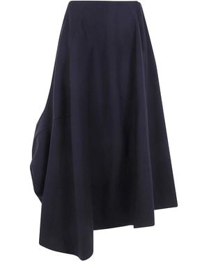 Comme des Garçons Falda Semilarga - Azul
