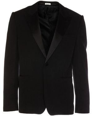 McQueen Alexander McQueen Tailored Wool Blazer - Black