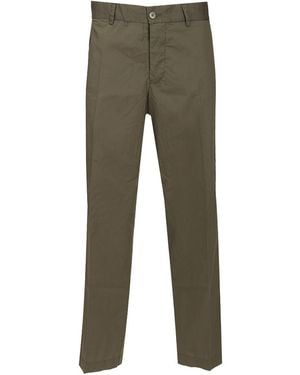 Original Vintage Style Cotton Blend Trousers - Green