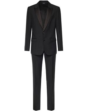Dolce & Gabbana Three-Piece Tuxedo Suit - Black