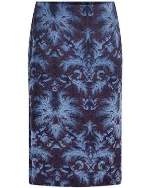 Etro Skirt Made Of Viscose Blend - Blue
