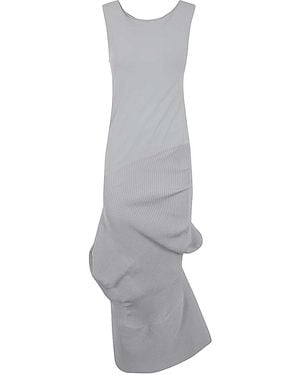 Pleats Please Issey Miyake Emerge Long Dress - Grey