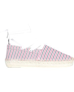 Thom Browne Seersucker Cotton Espadrilless - Pink