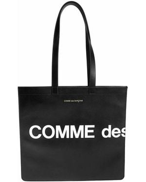 Comme des Garçons Huge Logo Shopping Bag - Black