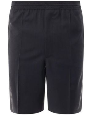 Givenchy Virgin Wool Bermuda Shorts - Blue