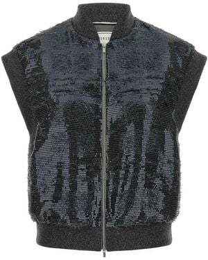 Peserico Sequin Vest - Black
