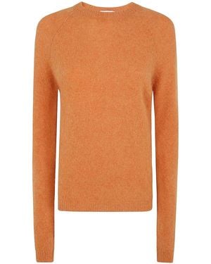 Base London Round Neck Sweater - Orange