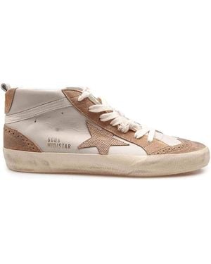 Golden Goose Mid Star Trainers - Brown