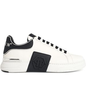 Philipp Plein Phantom Leather Trainers - Black
