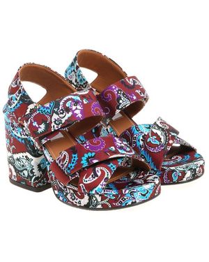 KENZO Aori Paisley Sandals - Red