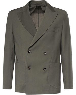 Michael Coal Mc-Austin Double-Breasted Blazer - Green