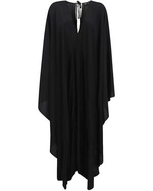 Tom Ford Asymmetric V-Neck Dress - Black