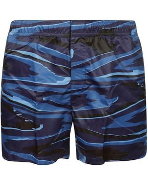 Missoni Patterned Swim Shorts - Blue