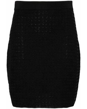 Givenchy 4G-Jacquard Skirt - Black