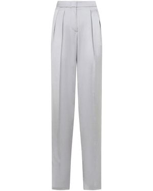 Giorgio Armani Silk Trousers - White