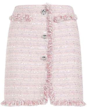 Giambattista Valli Boucle Mini Skirt - Pink