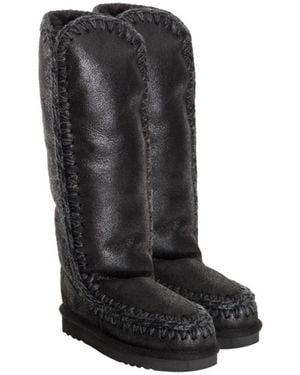 Mou Tall Eskimo Boots - Black