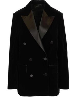 Golden Goose Double-Breasted Jacket - Black